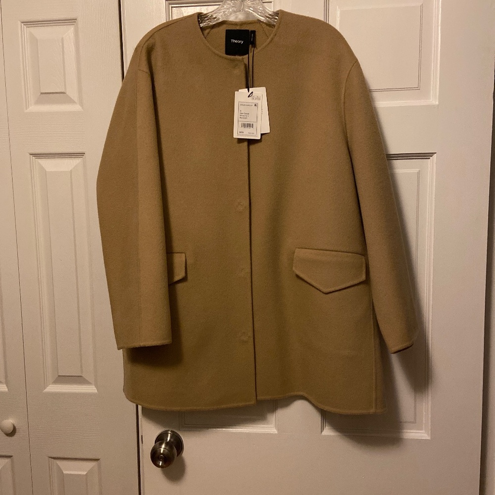 Theory Women's Camel Coat